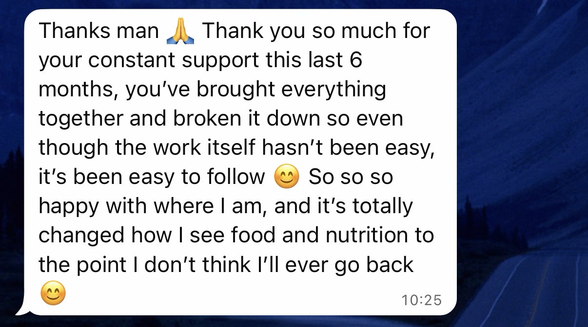 Client message about the constant support