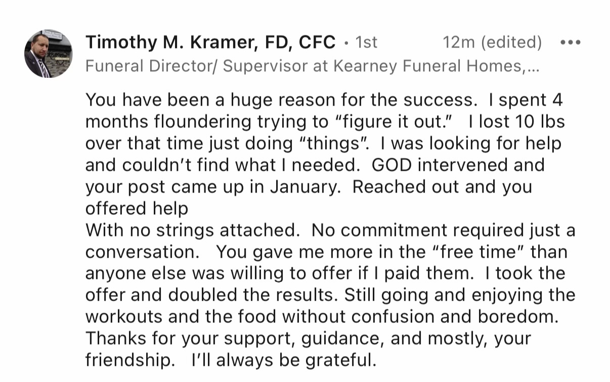 LinkedIn review from Tim Kramer